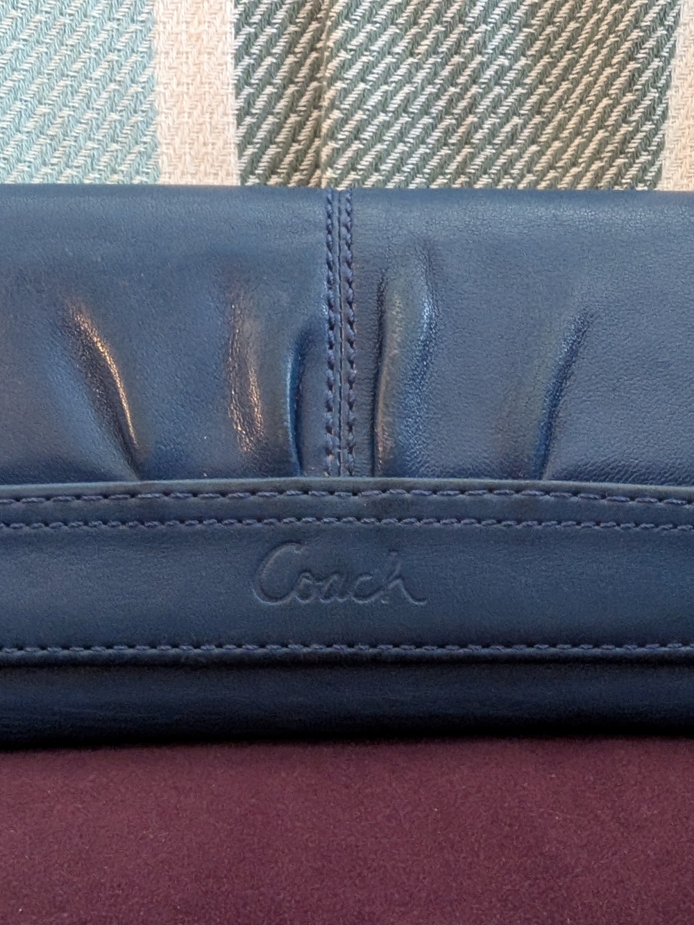 Coach Soho Blue Leather Women's Clutch
